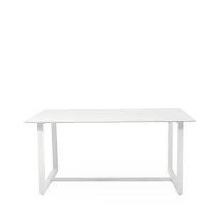 Mesa Ext CAI 160x90 cm, de Comedor, Metal Blanco/Porcelánico - Vackart 2