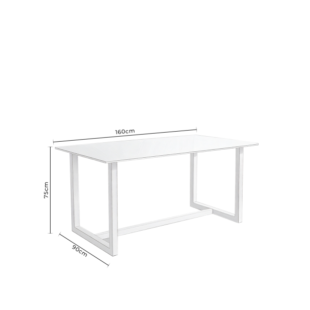 Mesa Exterior CAI 160x90 cm, de...