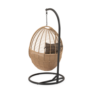 Sillón Colgante Ext LIVA, Metal Antracita / Ratán Sintético - Vackart 2