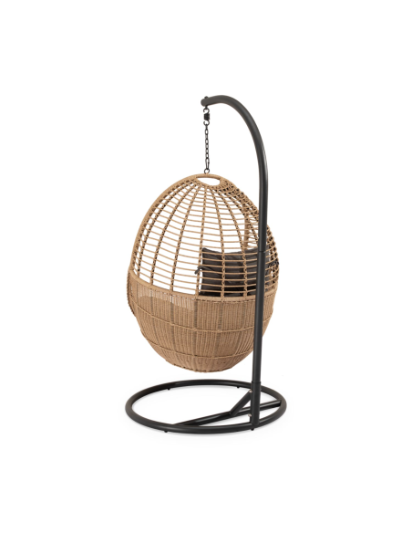 Sillón Colgante Exterior LIVA, Metal Antracita / Ratán Sintético