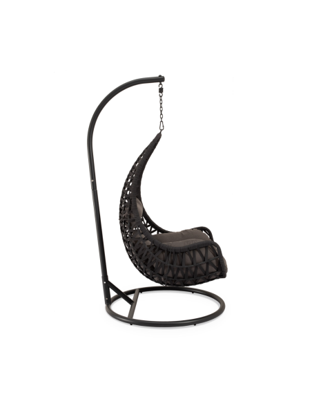 Sillón Colgante Exterior MYNTE, Metal / Ratán Sintético Antracita