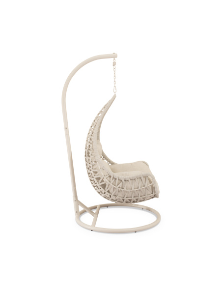 Sillón Colgante Exterior MYNTE, Metal / Ratán Sintético Beige