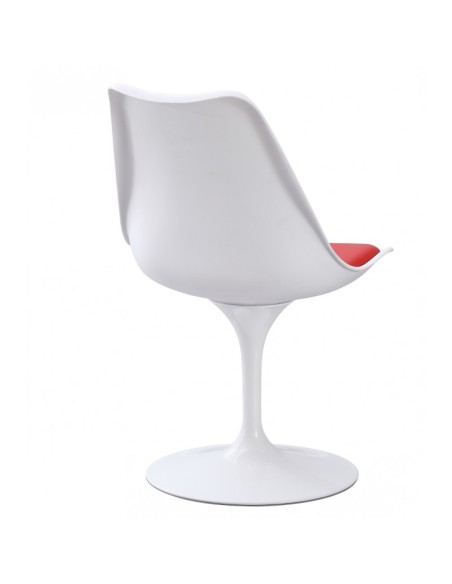 Silla Tulip Cojín Rojo, Inspiración Saarinen