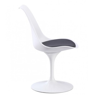 Silla Tulip Cojín Negro, Inspiración Saarinen 2