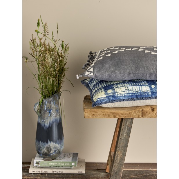 Cojín FILLIPA 60x40 cm, Algodón Azul...