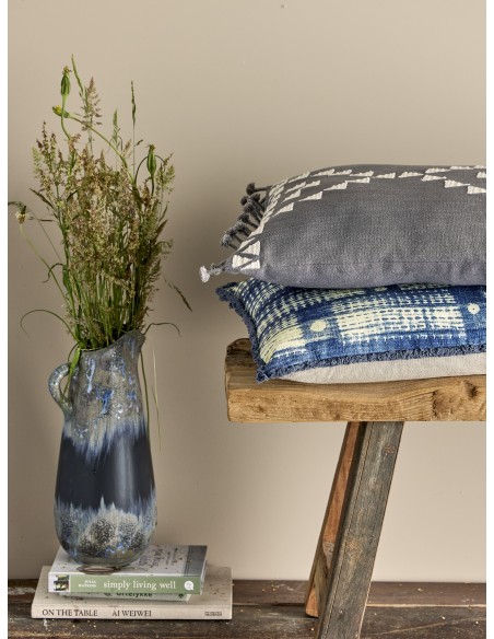 Cojín FILLIPA 60x40 cm, Algodón Azul - Bloomingville