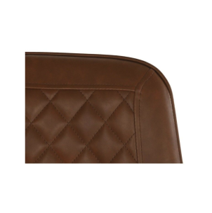 Silla DRADA polipiel marrón oscuro 2