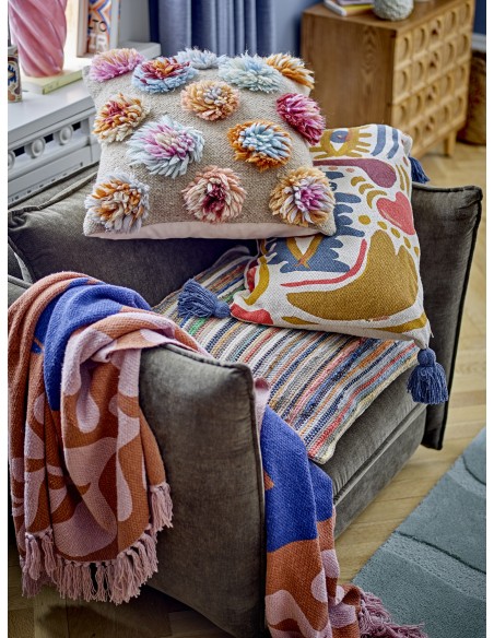 Cojín LOVIS 50x50 cm, Algodón Rojo - Bloomingville