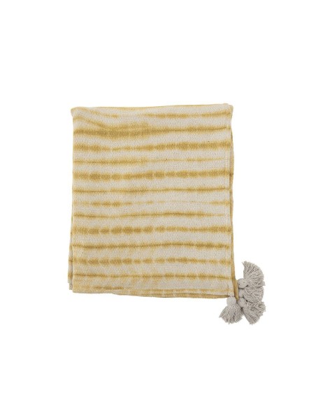 Colcha DECIA 260x220 cm, Algodón Reciclado / Amarillo - Bloomingville