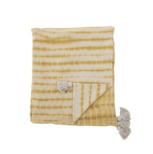 Colcha DECIA 260x220, Algodón Recicla/Amarillo- Bloomingville 82052407