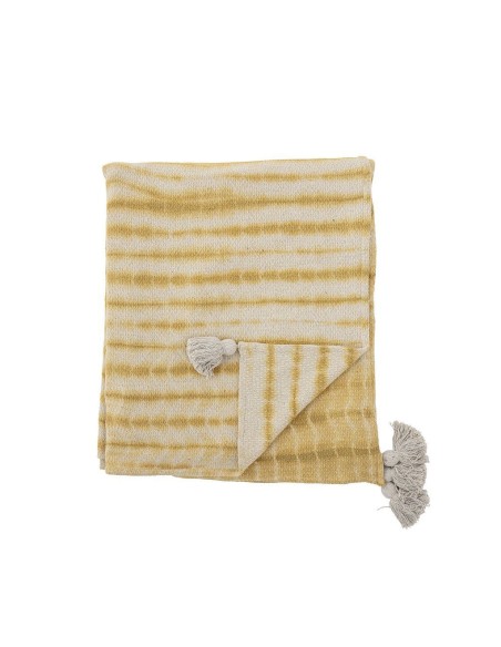 Colcha DECIA 260x220, Algodón Recicla/Amarillo- Bloomingville 82052407