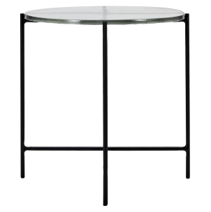 Mesa Auxiliar TAMU, Metal Negro / Cristal - House Doctor; 266140008