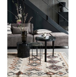 Mesa Auxiliar TAMU, Metal Negro / Cristal - House Doctor; 266140008 2