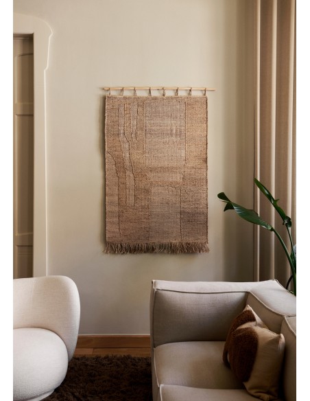 Alfombra de Pared HARVEST 165x100 cm, Yute Natural - Ferm Living