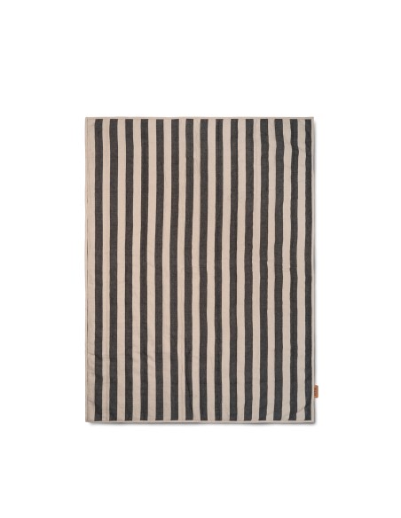 Manta Acolchada GRAND 170x120cm, Arena/Negro - Ferm Living; 1104264319