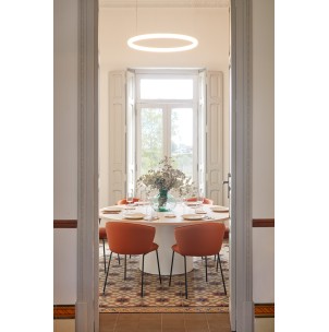 Silla ADD, PU Terracota / Metal Negro - Teulat; Vackart; 16458_TE 2