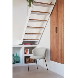 Silla ADD, Textil Gris Claro / Metal Negro - Teulat; Vackart; 16455_TE 2