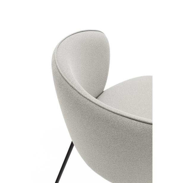 Silla ADD, Textil Gris Claro / Metal...