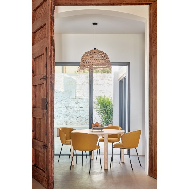 Silla ADD, Textil Mostaza / Metal...