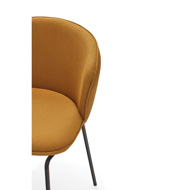 Silla ADD, Textil Mostaza / Metal...