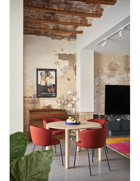 Silla ADD, Textil Caldera / Metal Negro - Teulat