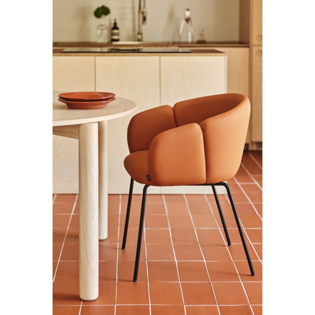 Silla con Brazos ADD, PU Terracota /...