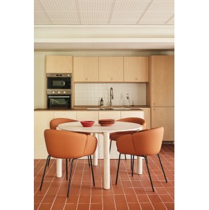 Silla Brazos ADD, PU Terracota/Metal Negro - Teulat; Vackart; 16464_TE 2