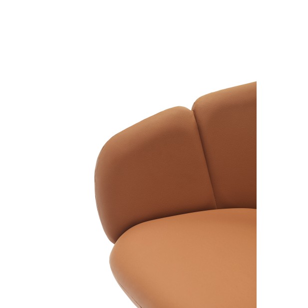 Silla con Brazos ADD, PU Terracota /...