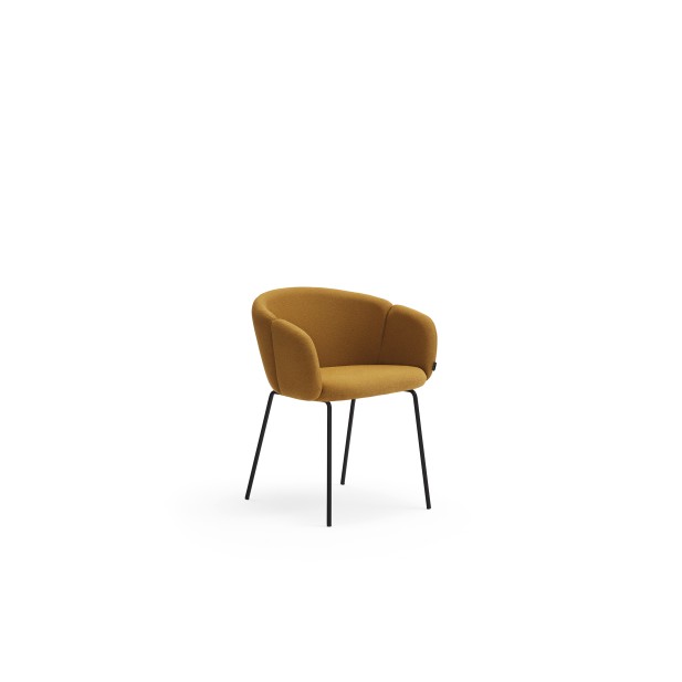 Silla con Brazos ADD, Mostaza/Negro - Teulat; Vackart; 16462_TE