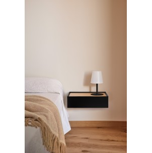 Mesita de Pared ARISTA, Negro / Roble - Teulat; Vackart; 18733_TE 2
