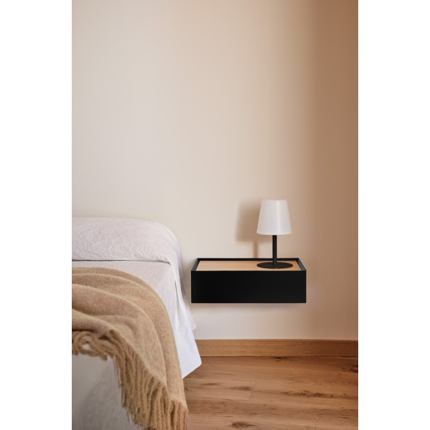 Mesita de Pared ARISTA, Negro / Roble...