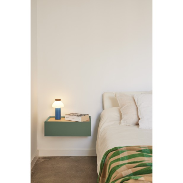 Mesita de Pared ARISTA, Verde / Roble...