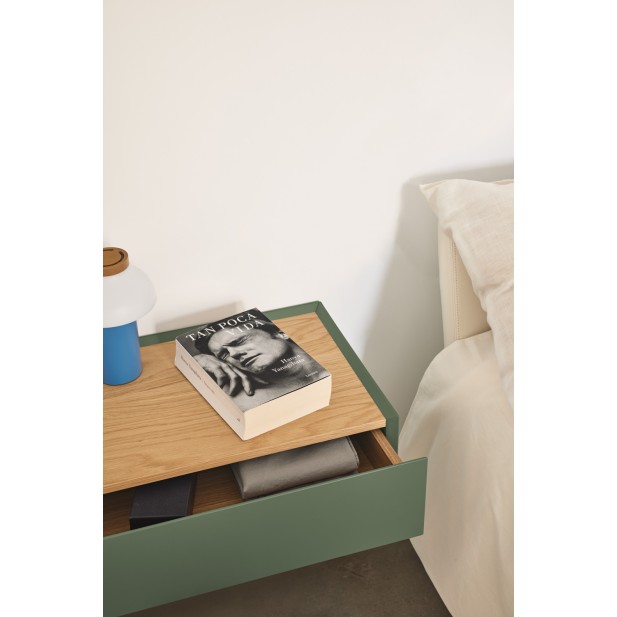 Mesita de Pared ARISTA, Verde / Roble...