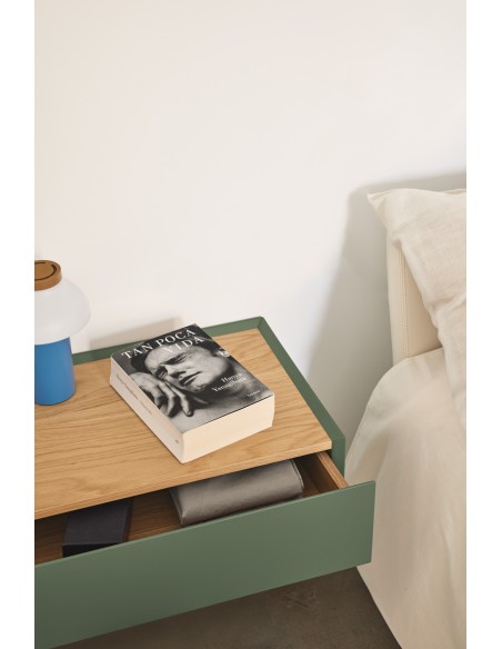 Mesita de Pared ARISTA, Verde / Roble - Teulat