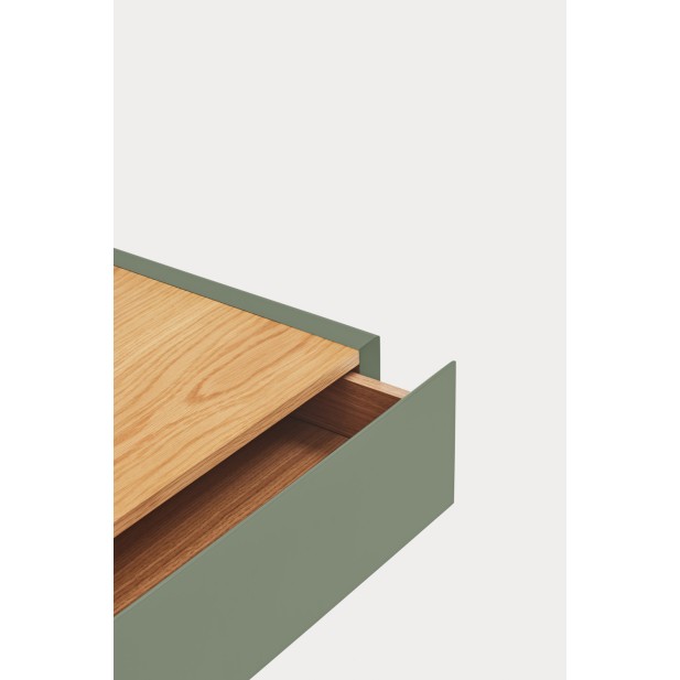 Mesita de Pared ARISTA, Verde / Roble...