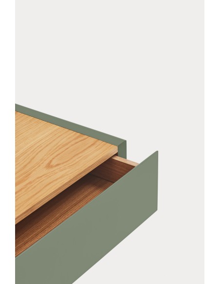 Mesita de Pared ARISTA, Verde / Roble - Teulat