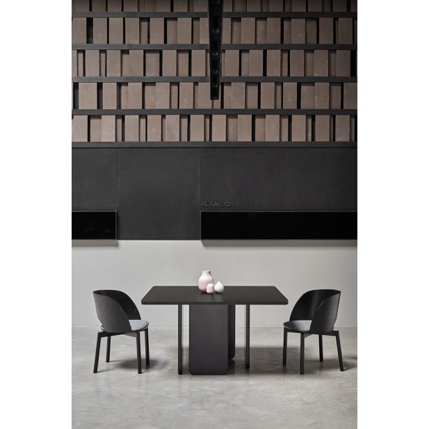 Mesa Cuadrada ARQ 137 cm, Negro - Teulat