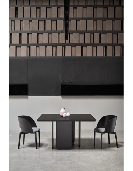 Mesa Cuadrada ARQ 137 cm, Negro - Teulat