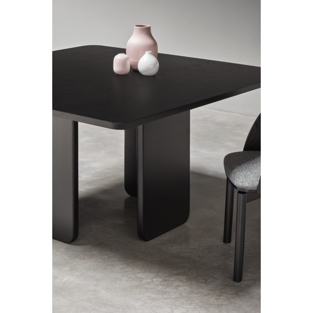 Mesa Cuadrada ARQ 137 cm, Negro - Teulat