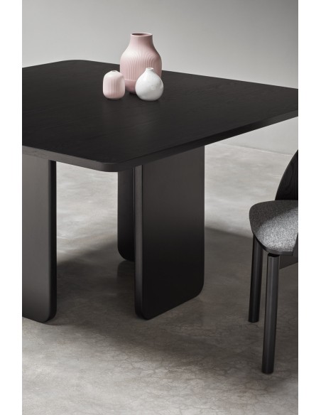 Mesa Cuadrada ARQ 137 cm, Negro - Teulat