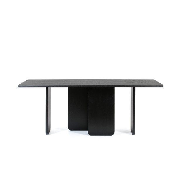 Mesa Rectangular ARQ 200 cm, Negro - Teulat; Vackart; 13642_TE