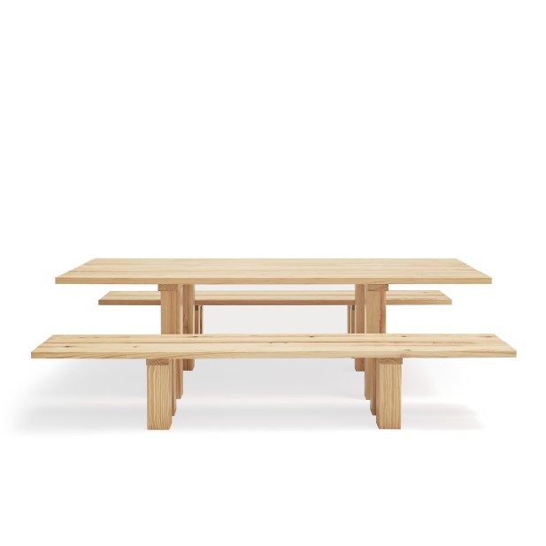 Banco BANDA 260 cm, Natural - Teulat