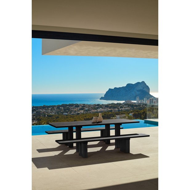 Banco BANDA 260 cm, Negro - Teulat