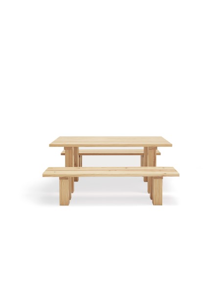 Mesa Rectangular BANDA 180x100 cm, Natural - Teulat