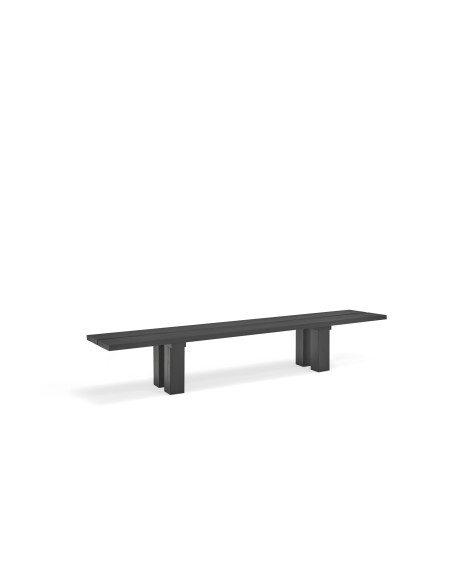 Mesa Rectangular BANDA 260x100 cm, Negro - Teulat