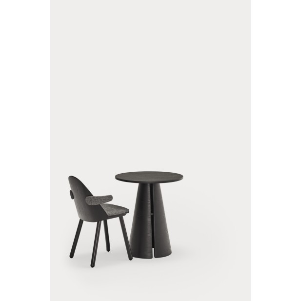 Mesa Redonda CEP Ø65 cm, Negro - Teulat