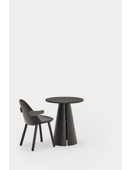 Mesa Redonda CEP Ø65 cm, Negro - Teulat