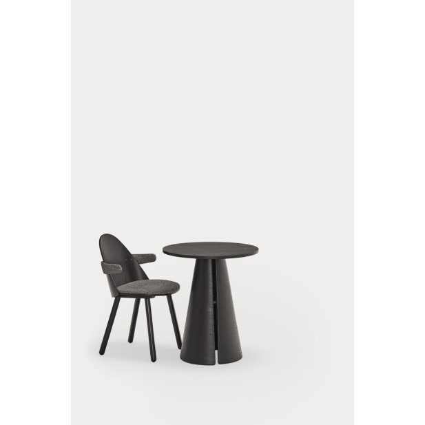 Mesa Redonda CEP Ø65 cm, Negro - Teulat