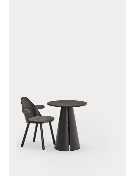 Mesa Redonda CEP Ø65 cm, Negro - Teulat
