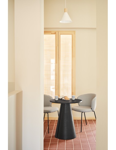 Mesa Redonda CEP Ø65 cm, Negro - Teulat